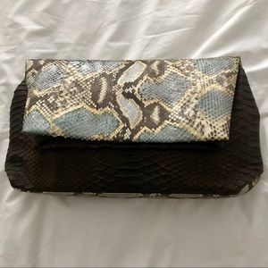 NWOT 🐍Genuine Snakeskin Clutch🐍